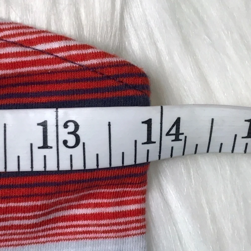 NWOT bp red, white, blue striped blouse size Small - Picture 4 of 5